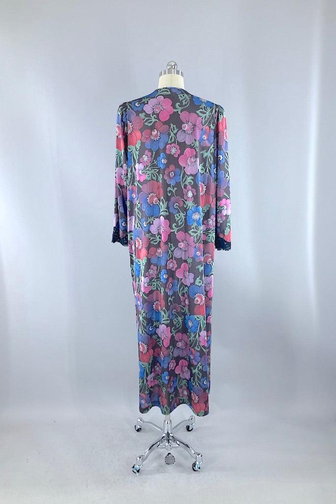 Vintage Floral Print Olga Robe-ThisBlueBird
