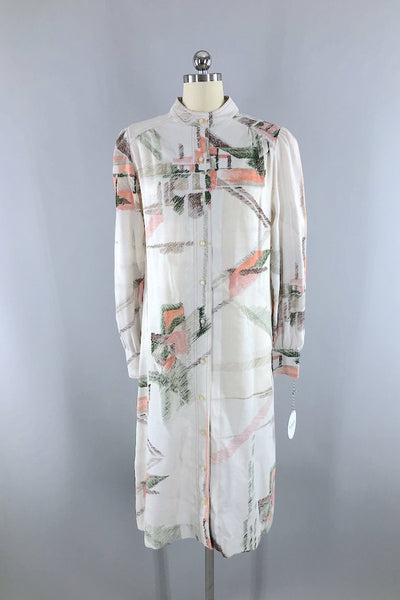 Vintage Fred Rothschild Abstract Print Dress-ThisBlueBird - Modern Vintage