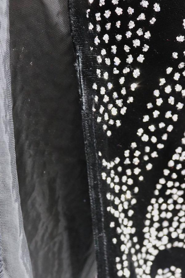 Vintage Glittered Black Velvet Party Dress - ThisBlueBird