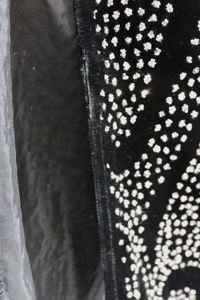 Vintage Glittered Black Velvet Party Dress - ThisBlueBird