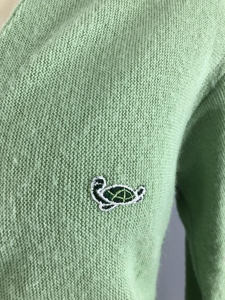 Vintage 1960s Green Cardigan Sweater / Crown Sportswear - ThisBlueBird