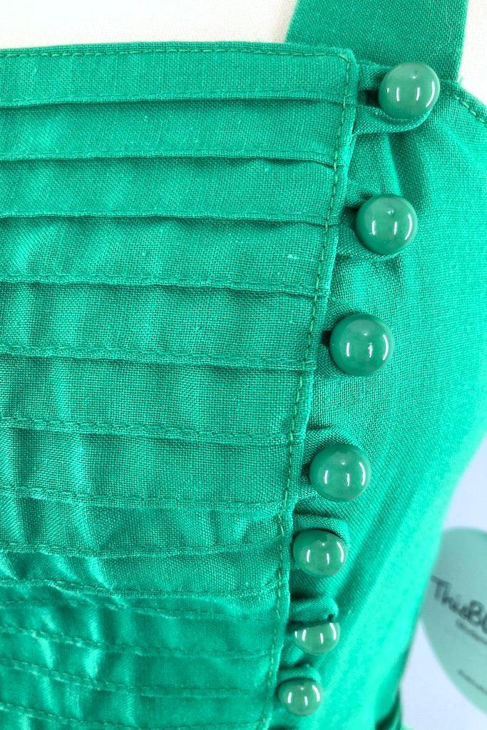 Vintage Green Cotton Sundress-ThisBlueBird