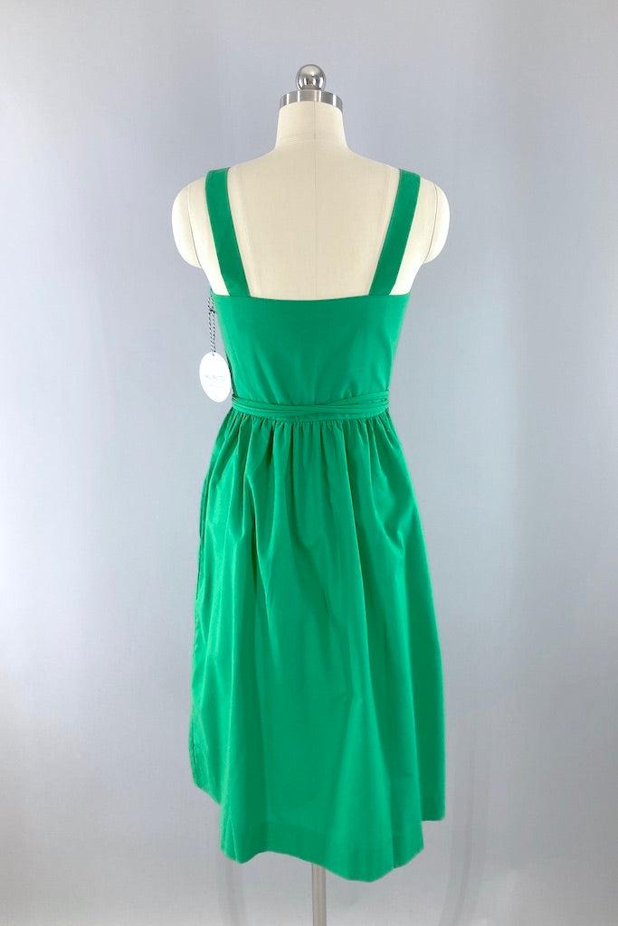 Vintage Green Cotton Sundress-ThisBlueBird
