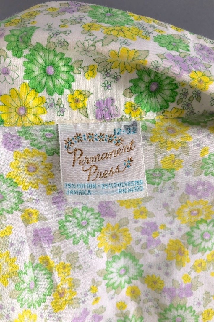 Vintage Green Floral Blouse-ThisBlueBird - Modern Vintage