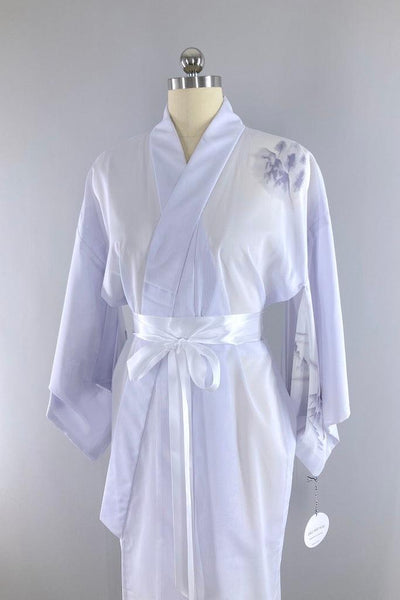 Vintage Grey Pagoda Kimono Robe-ThisBlueBird