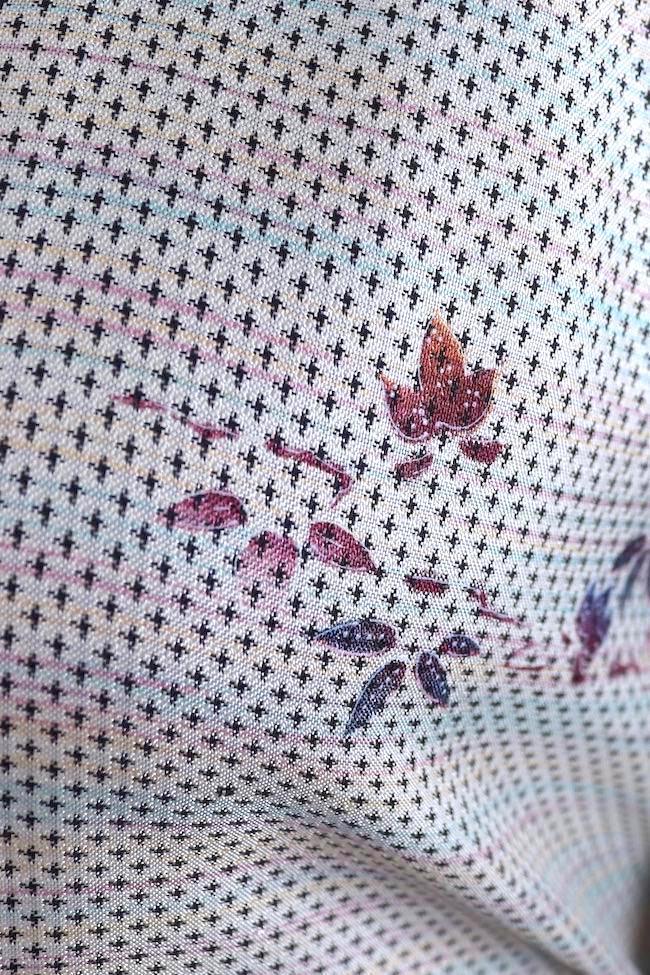 Vintage Kimono Robe / Grey Pastel Dots-ThisBlueBird