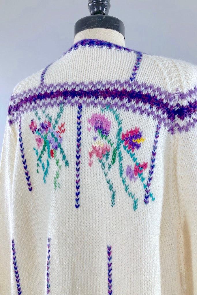 Vintage Hand Knitted Spring Cardigan-ThisBlueBird