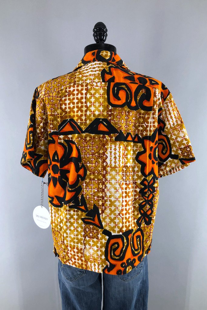 Vintage Hawaiian Print Shirt-ThisBlueBird - Modern Vintage