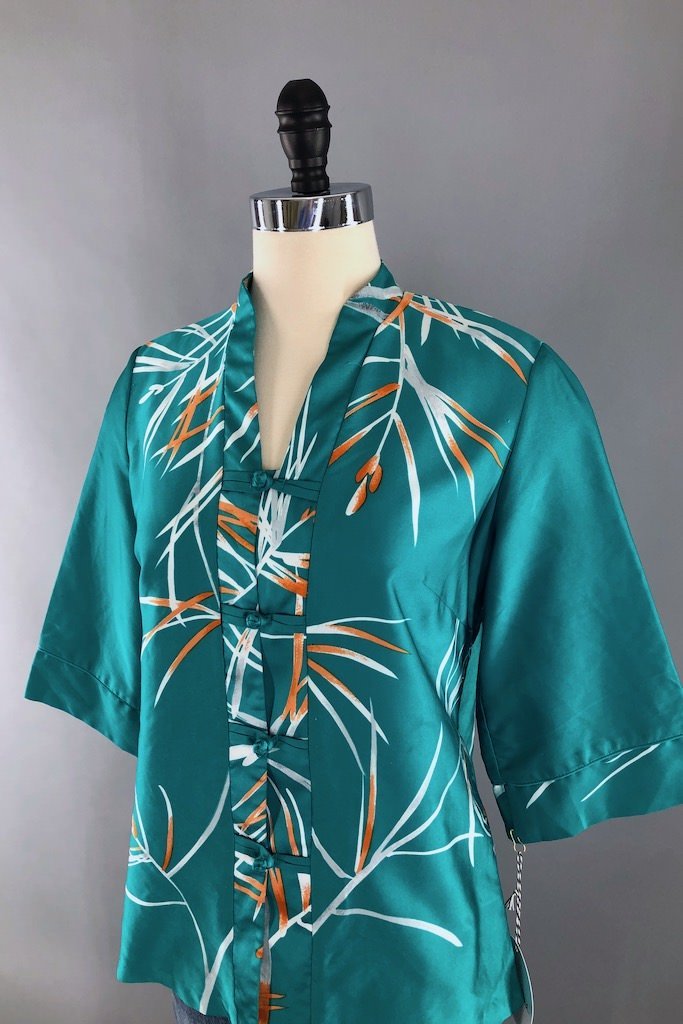 Vintage Hawaiian Print Tunic-ThisBlueBird - Modern Vintage