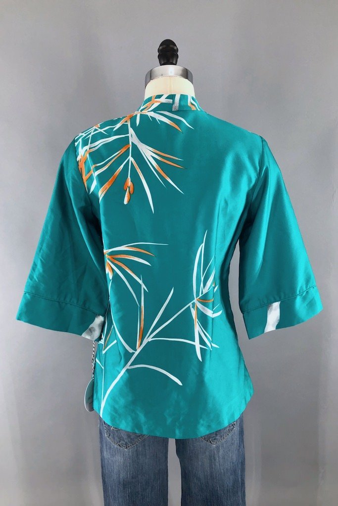 Vintage Hawaiian Print Tunic-ThisBlueBird - Modern Vintage