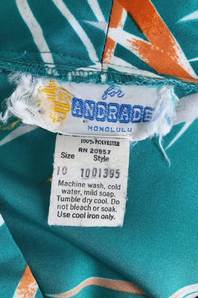 Vintage Hawaiian Print Tunic-ThisBlueBird - Modern Vintage