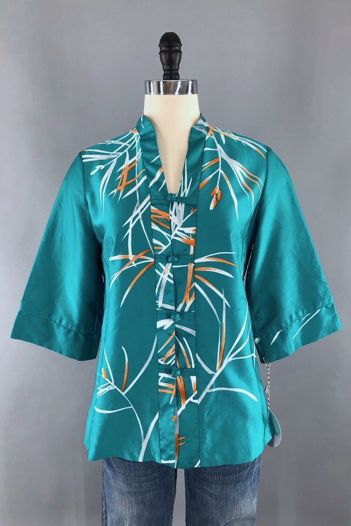 Vintage Hawaiian Print Tunic-ThisBlueBird - Modern Vintage