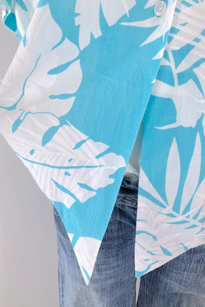 Vintage Hilo Hattie Cropped Hawaiian Shirt-ThisBlueBird