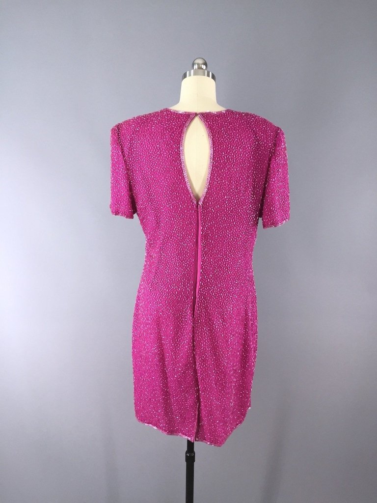 Hot Pink Vintage Dress Full Circle Hot Pink 1950s Circle Skirt Full Skirt Dress 50s Style Hot Pink Vintage Dress Full Circle Hot Pink 1950s Circle Skirt Full Skirt Dress 50s Style