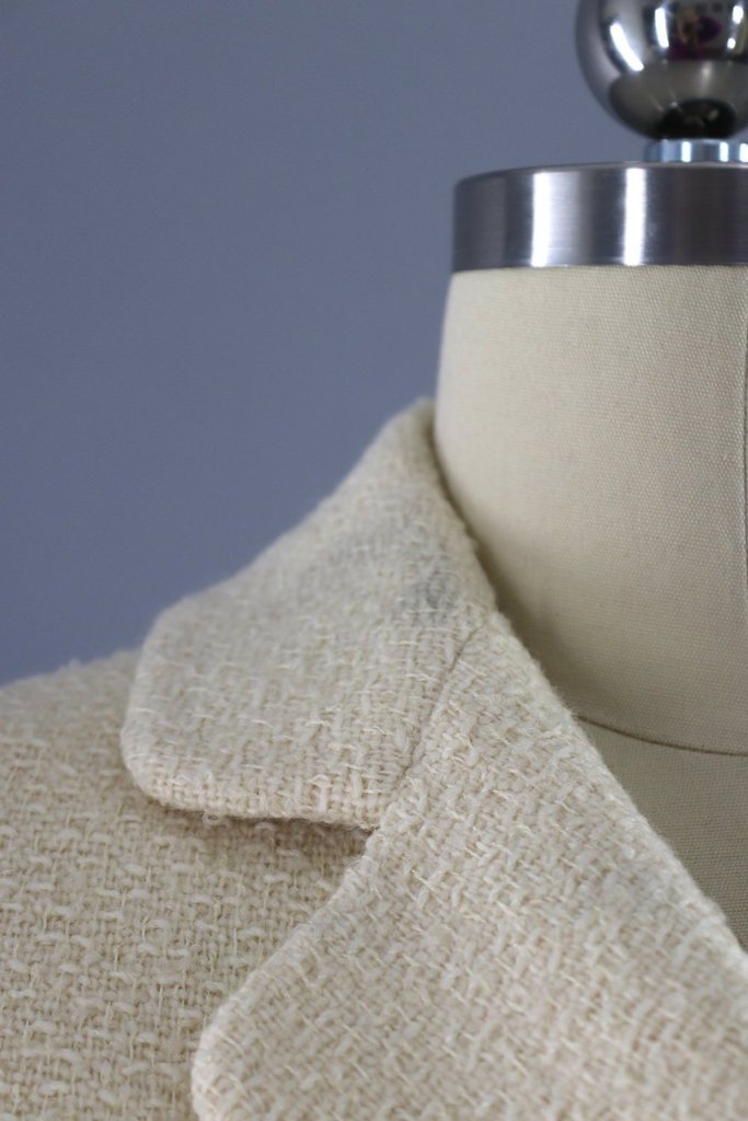 Vintage 1960s Ivory Winter Coat - ThisBlueBird