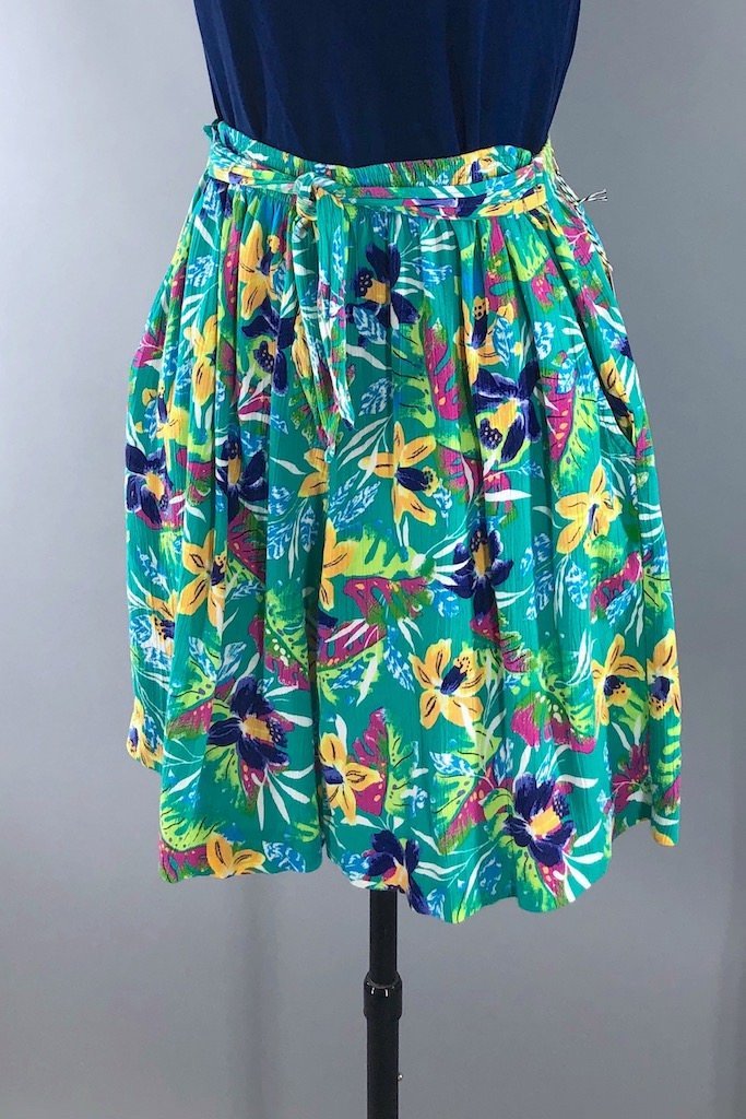 Vintage Jantzen Hawaiian Print Shorts-ThisBlueBird - Modern Vintage