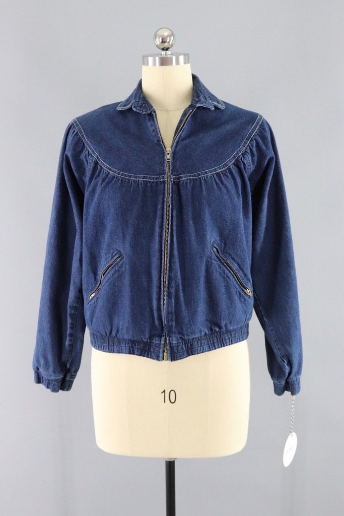 Vintage 1980s Jean Jacket - ThisBlueBird