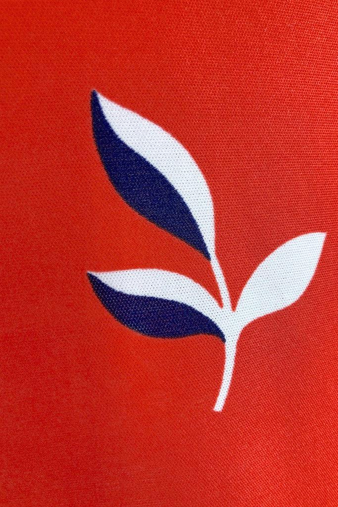 Vintage Lady Carol Red Leaf Dress-ThisBlueBird
