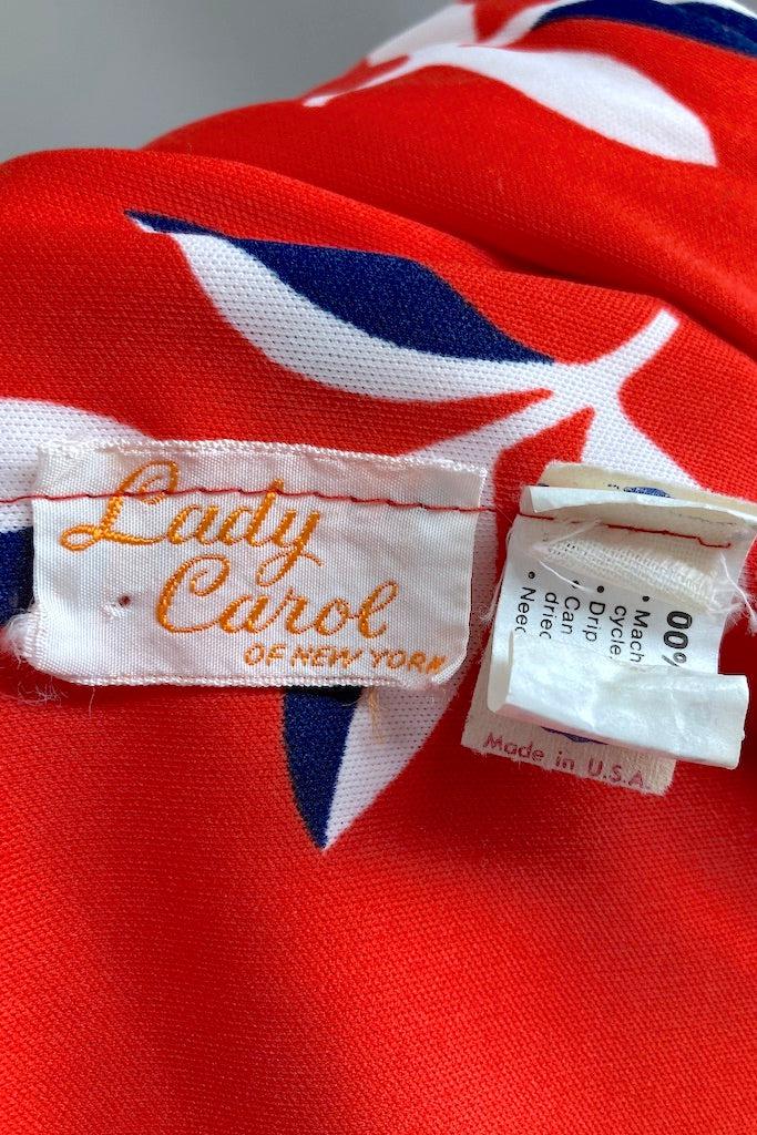 Vintage Lady Carol Red Leaf Dress-ThisBlueBird