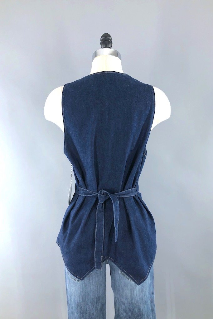 Vintage Landlubber Denim Vest-ThisBlueBird - Modern Vintage