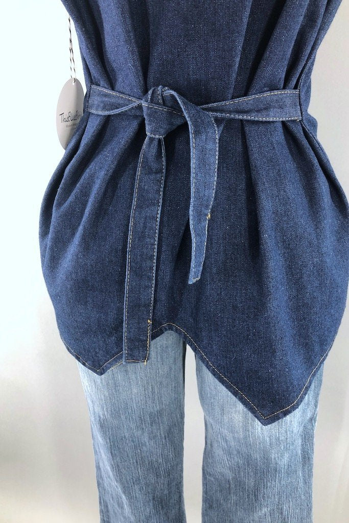 Vintage Landlubber Denim Vest-ThisBlueBird - Modern Vintage