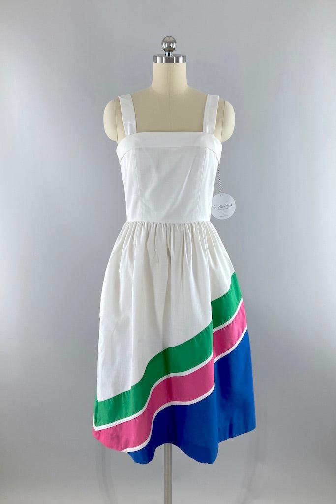 Vintage Lanz Preppy Sundress-ThisBlueBird