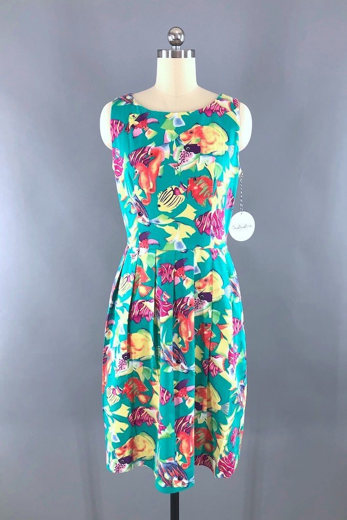 Vintage Lanz Tropical Fish Dress – ThisBlueBird