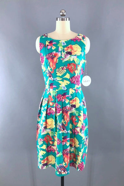 Vintage Lanz Tropical Fish Dress-ThisBlueBird - Modern Vintage