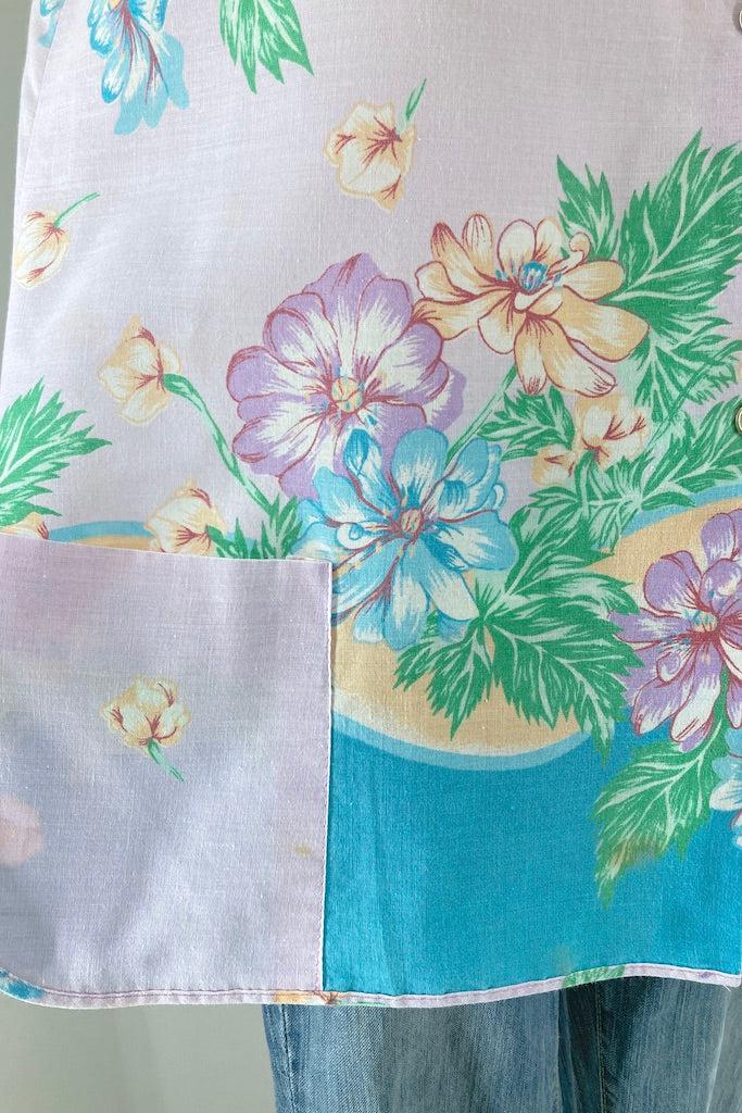 Vintage Lavender Smock Apron-ThisBlueBird