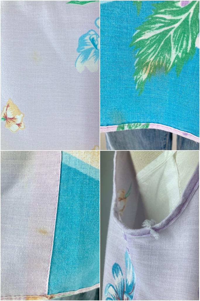 Vintage Lavender Smock Apron-ThisBlueBird