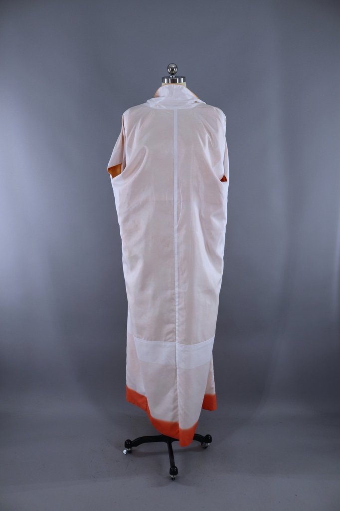 Vintage Light Orange Kimono Robe - ThisBlueBird