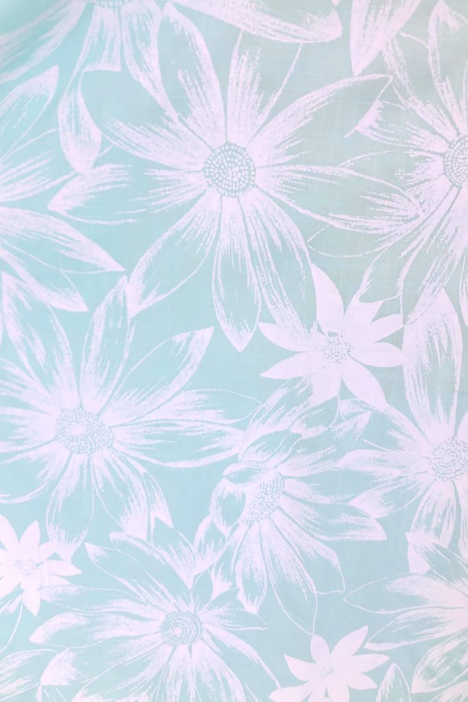 Vintage Mint Floral Print Dress-ThisBlueBird - Modern Vintage