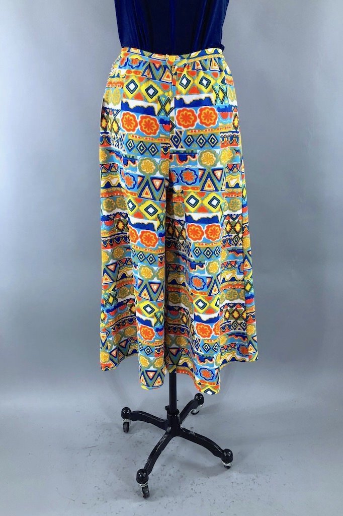 Vintage 60s Bell Bottom Capri Pants-ThisBlueBird