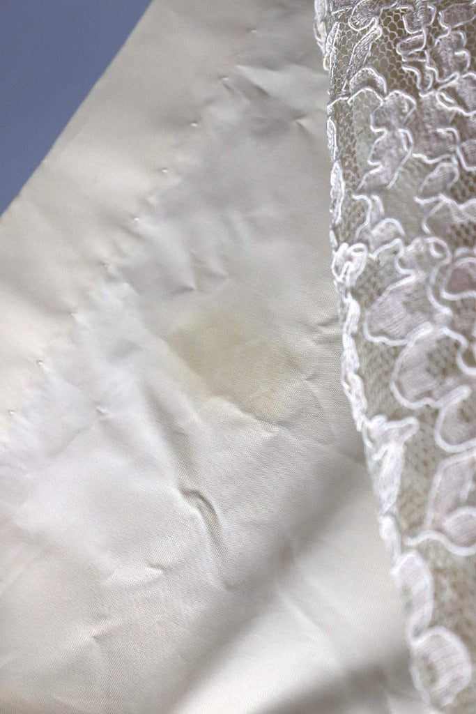 Vintage 1960s Ivory Lace Dress-ThisBlueBird