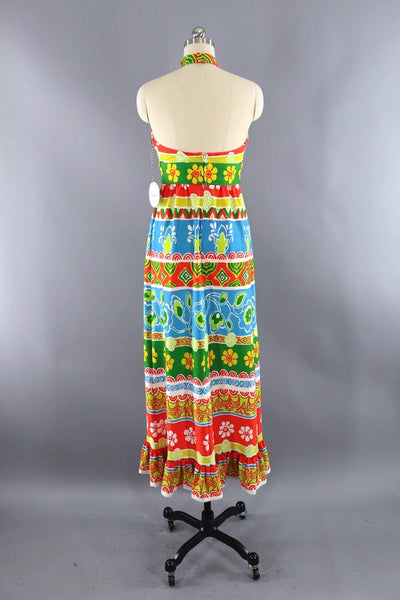 Vintage 1960s Mod Floral Dress-ThisBlueBird