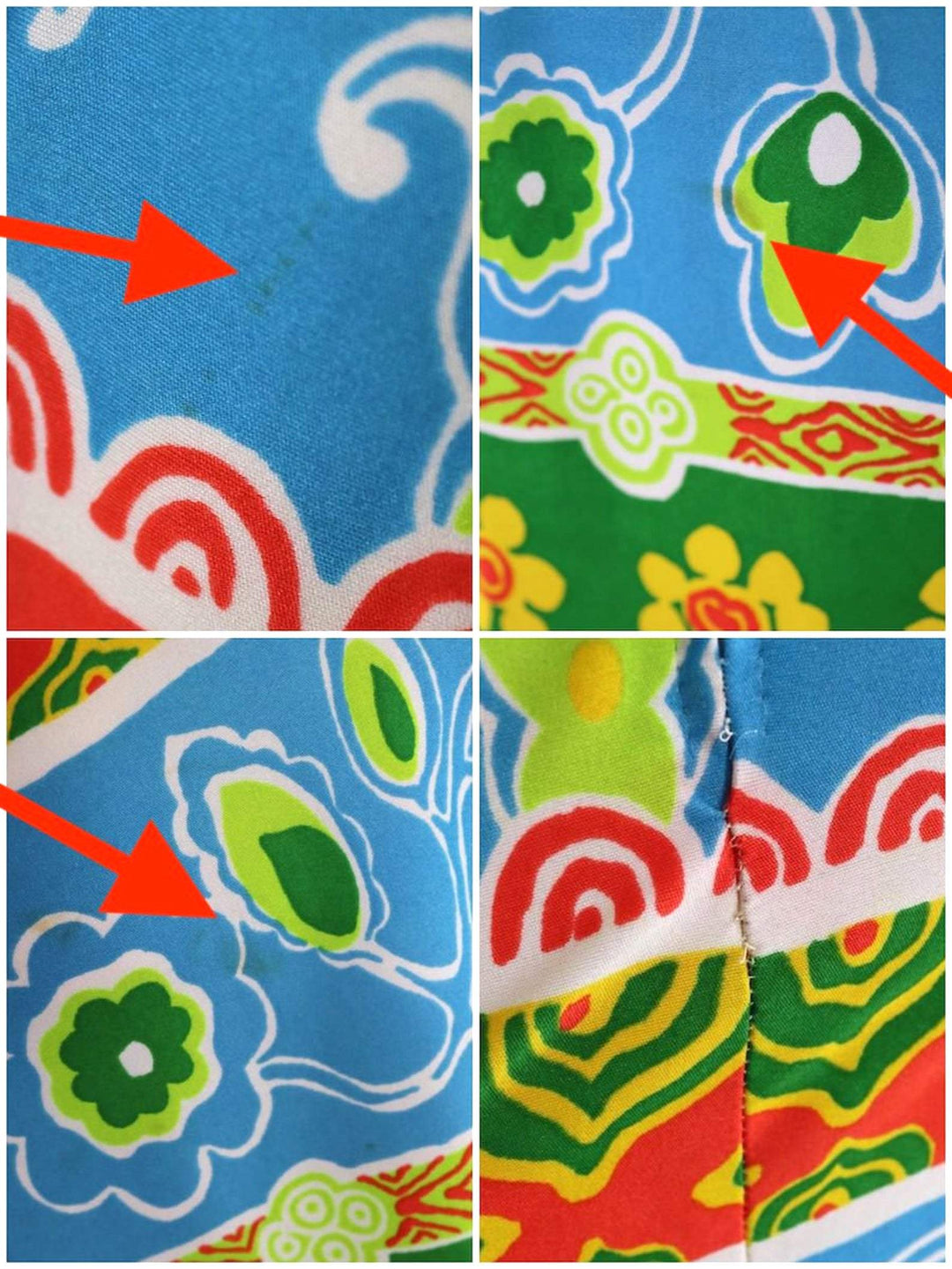Vintage 1960s Mod Floral Dress-ThisBlueBird