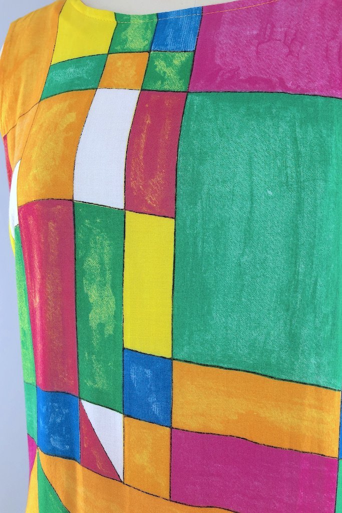 Vintage Modern Art Sundress-ThisBlueBird - Modern Vintage