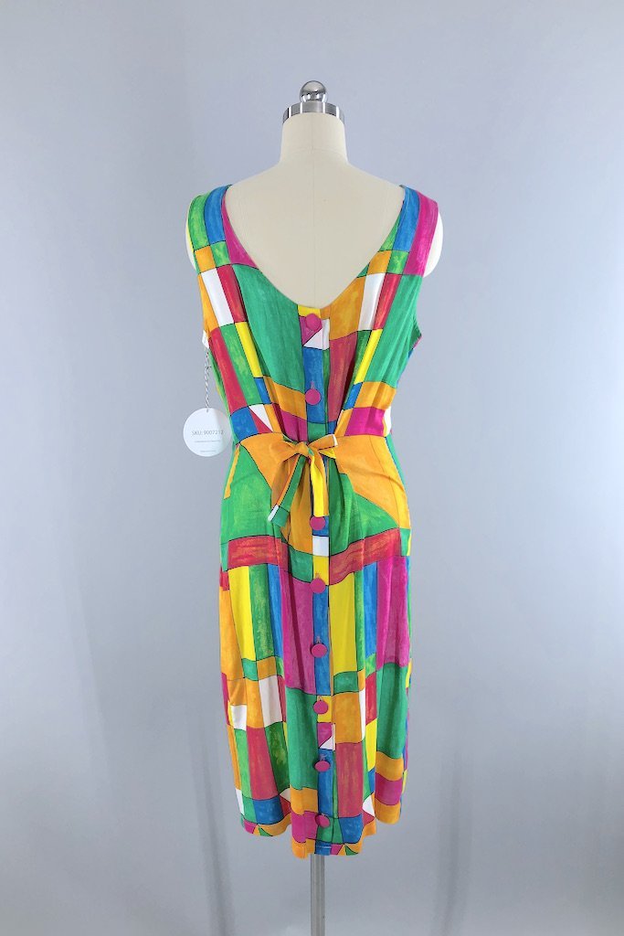 Vintage Modern Art Sundress-ThisBlueBird - Modern Vintage