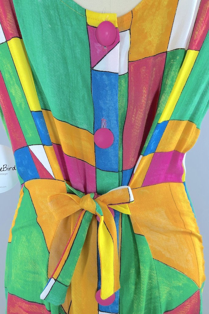 Vintage Modern Art Sundress-ThisBlueBird - Modern Vintage