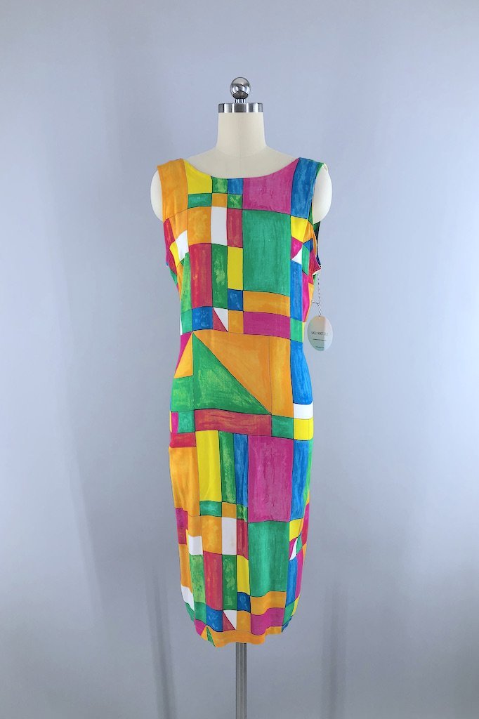Vintage Modern Art Sundress-ThisBlueBird - Modern Vintage