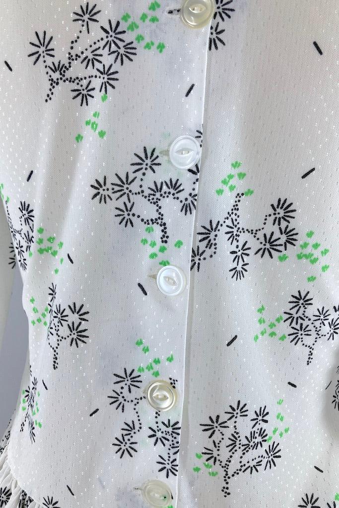 Vintage Mt. Fuji Japan Novelty Print Dress-ThisBlueBird