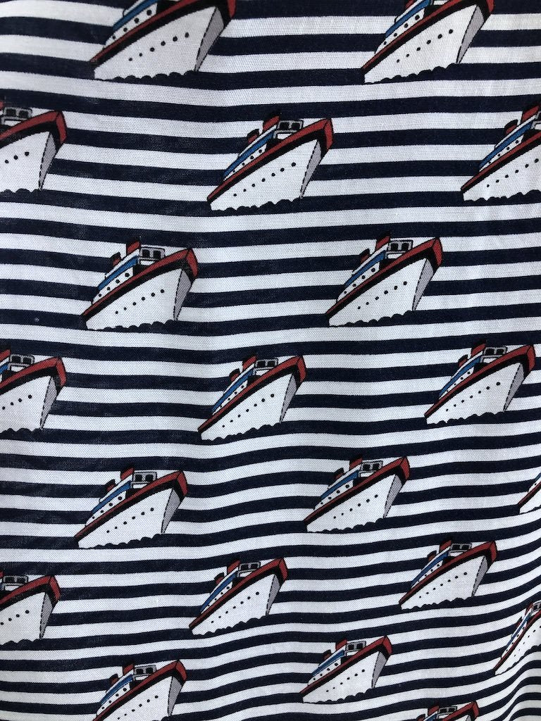 Vintage Nautical Steamship Boats Skirt-ThisBlueBird - Modern Vintage