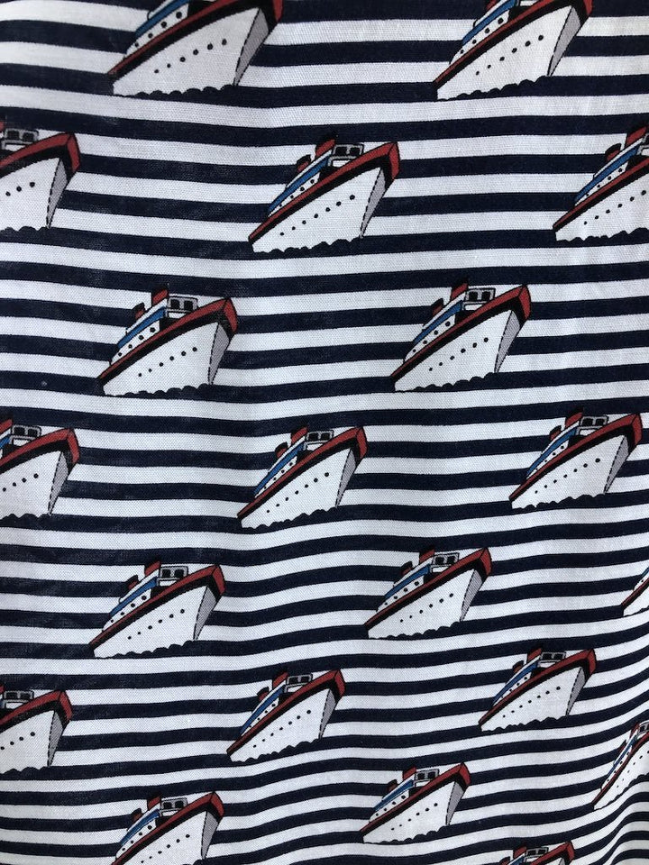 Vintage Nautical Steamship Boats Skirt-ThisBlueBird - Modern Vintage