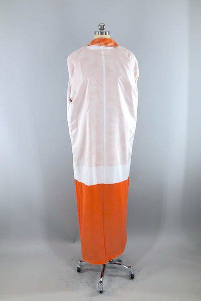 Vintage Orange Geo Kimono Robe-ThisBlueBird - Modern Vintage