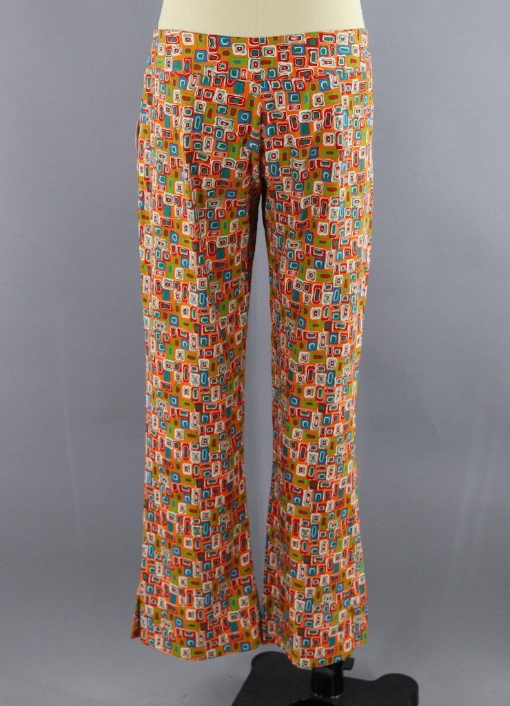 Vintage 1960s Orange Mod Flared Pants - ThisBlueBird
