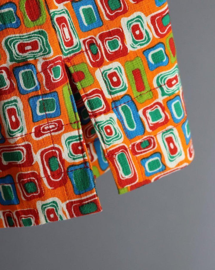 Vintage 1960s Orange Mod Flared Pants - ThisBlueBird