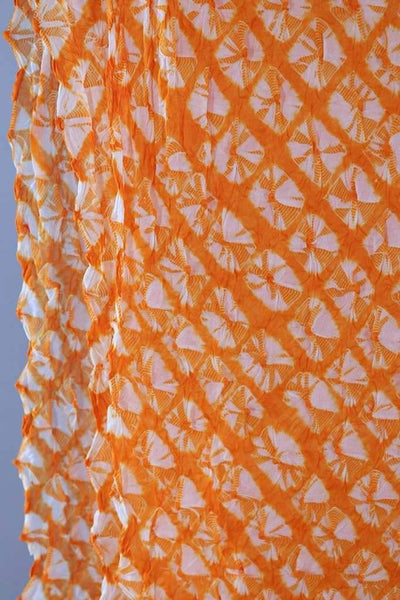 Vintage Orange Shibori Silk Kimono Table Runner-ThisBlueBird - Modern Vintage