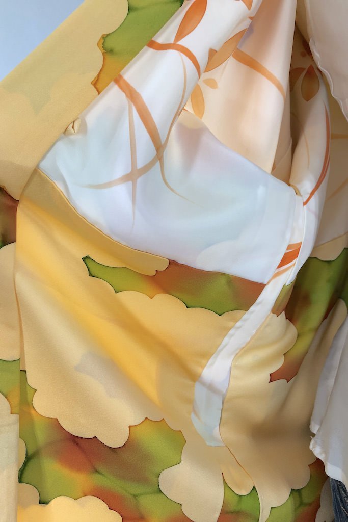 Vintage Orange Silk Kimono Jacket – ThisBlueBird