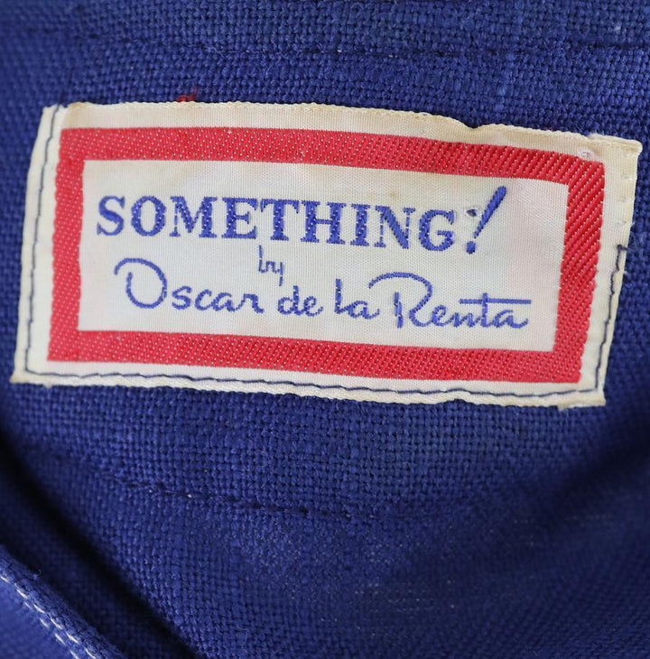 Vintage 1970s Oscar de la Renta Nautical Blue Tunic Top - ThisBlueBird