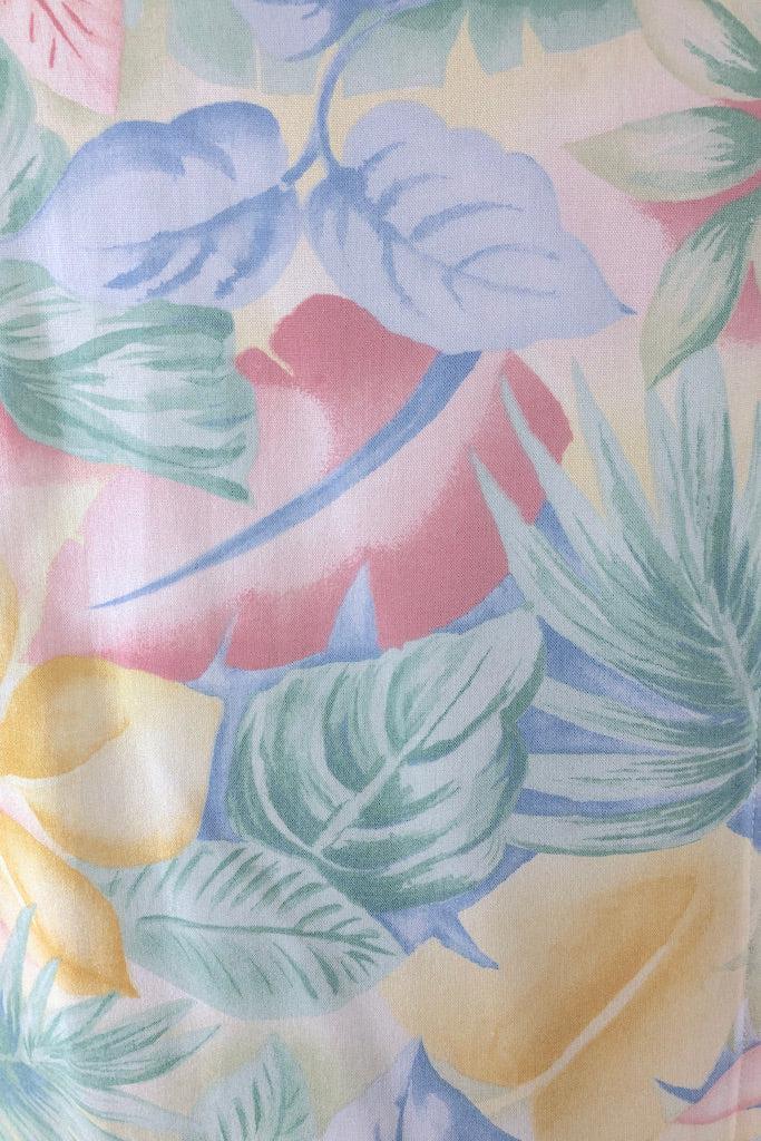 Vintage Pastel Hawaiian Print Summer Shirt-ThisBlueBird
